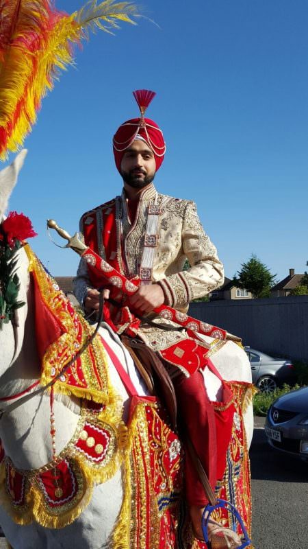 Rent White Horse Asian Wedding 1